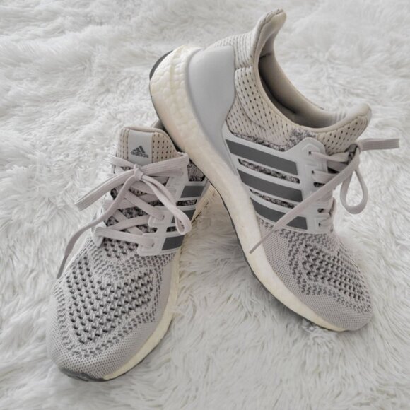 Adidas Running Ultra boost 1.0 Gray/White Running Shoes US Size 6.5 - Picture 4 of 11